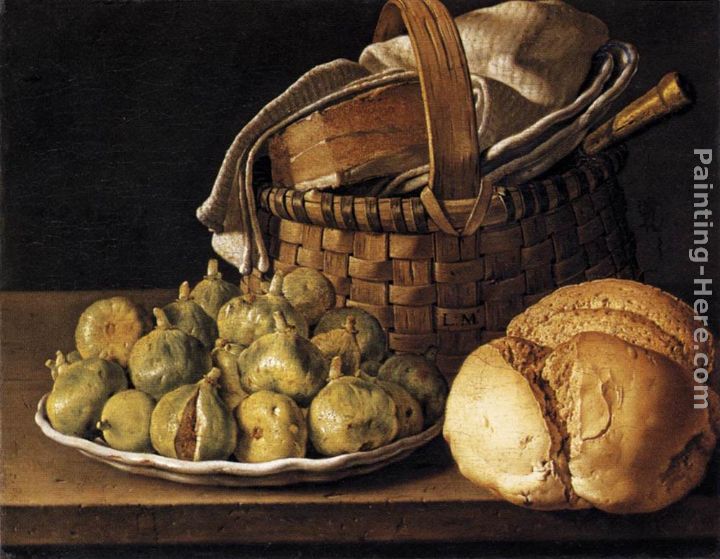 Still-Life with Figs painting - Luis Melendez Still-Life with Figs art painting